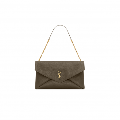 YSL CASSANDRE LARGE POUCH ON CHAIN IN LAMBSKIN 841702AACYT3212 (35*22*3cm)